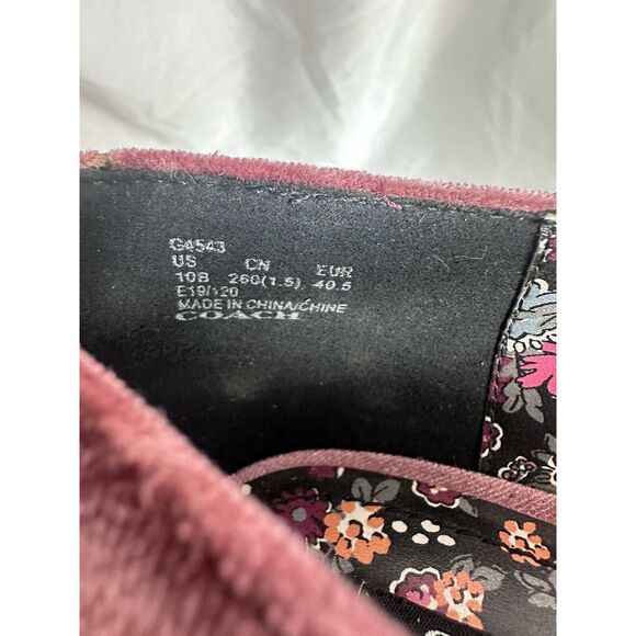 Coach Tabitha Simmons Harriette Velvet Colorblock Mary Jane Shoes Size 10 - Picture 12 of 14